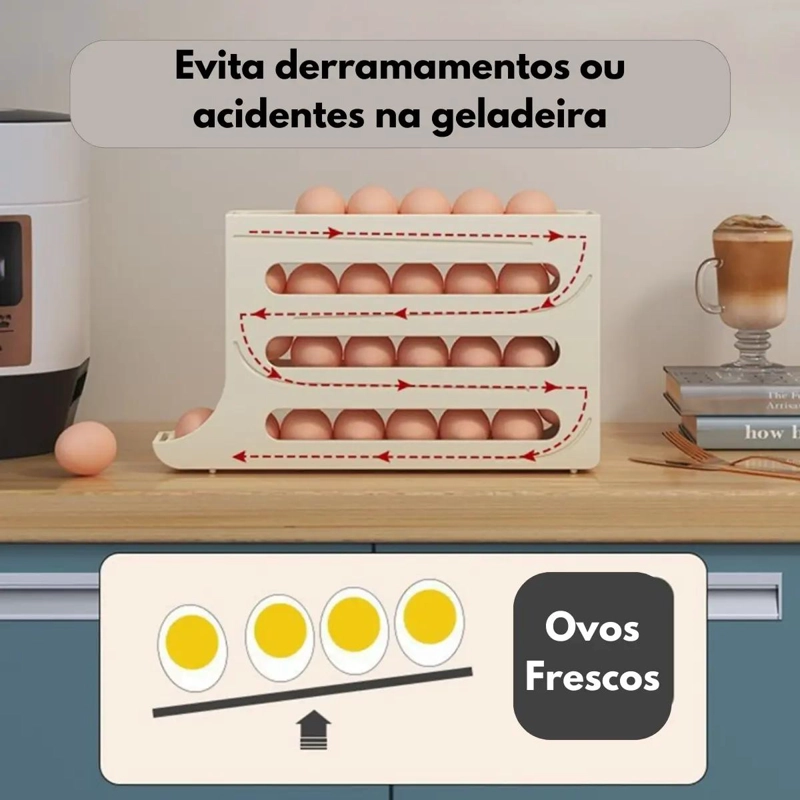 HUEVERA AUTOMATICA DE 4 PISOS PARA 30 HUEVOS EN COLOR BLANCO - 8