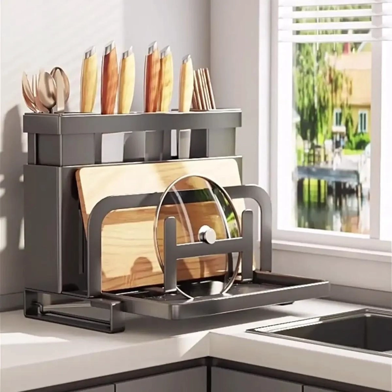 ORGANIZADOR MULTIFUNCIONAL PARA CUBIERTOS Y UTENSILIOS DE COCINA - 5