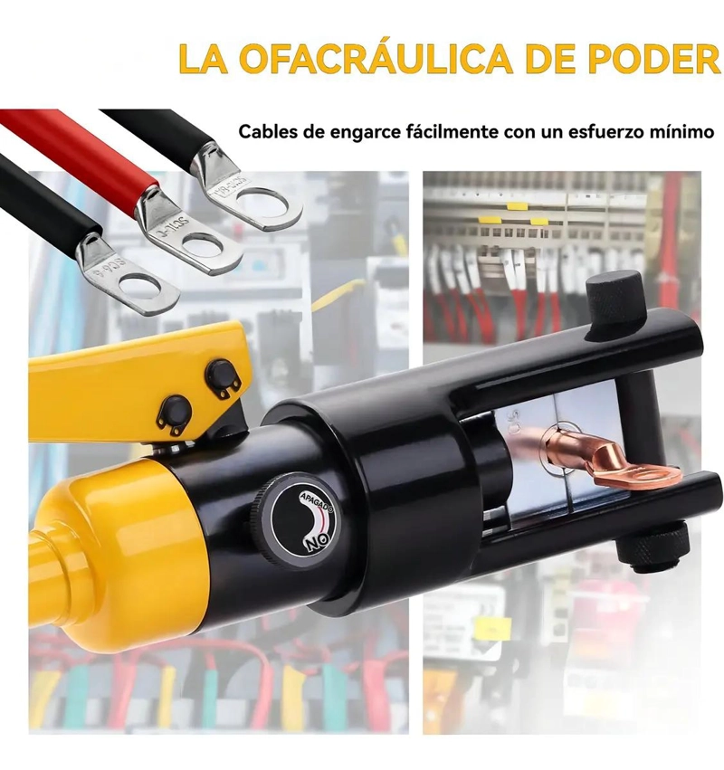 PRENSA HIDRAULICA PARA TERMINALES 16TON 16-300 MM² - 5