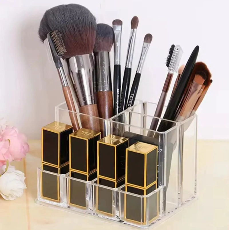 ORGANIZADOR ACRILICO PARA COSME TICOS CON SIETE COMPARTIMENTOS - 3