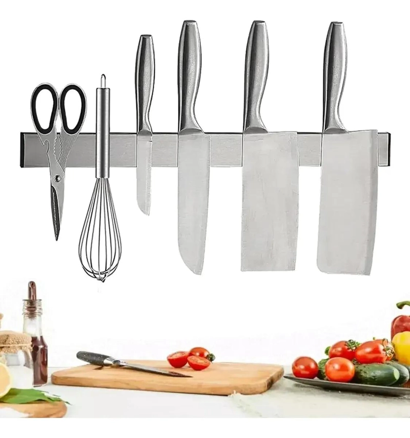 BARRA MAGNE TICA DE ACERO INOXIDABLE DE 40 CM PARA CUCHILLOS - 1