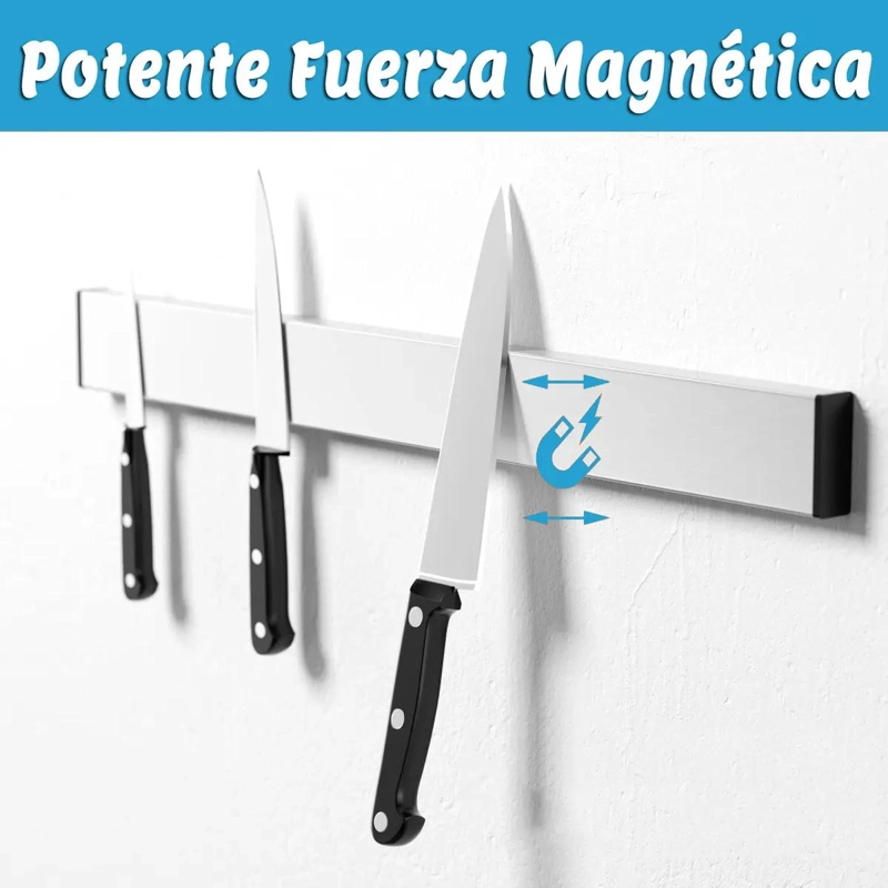 BARRA MAGNE TICA DE ACERO INOXIDABLE DE 40 CM PARA CUCHILLOS - 3