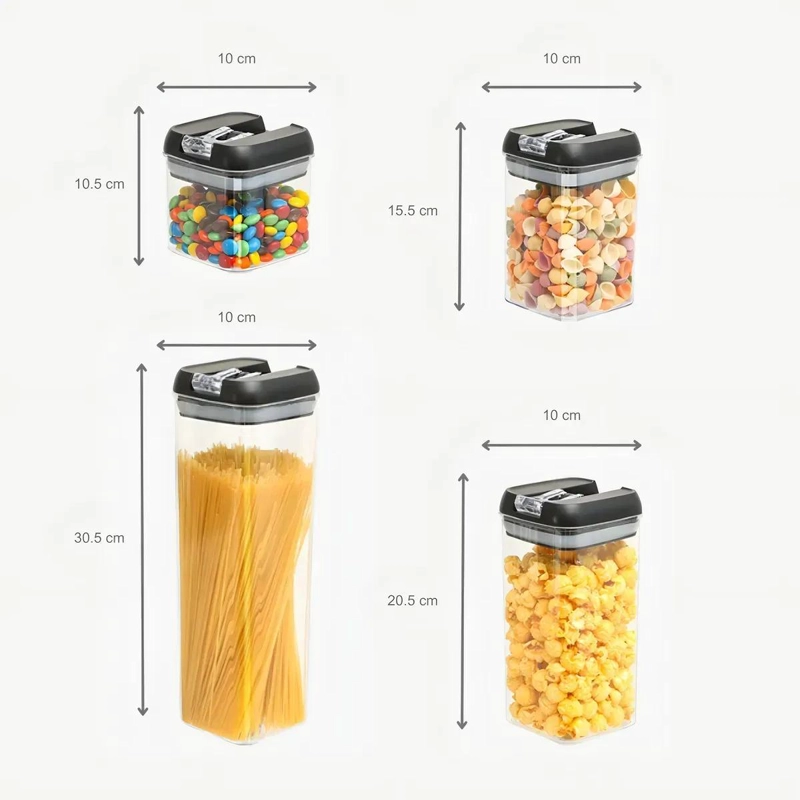 SET DE 7 CONTENEDORES HERME TICOS PARA ORGANIZAR COCINA - 7
