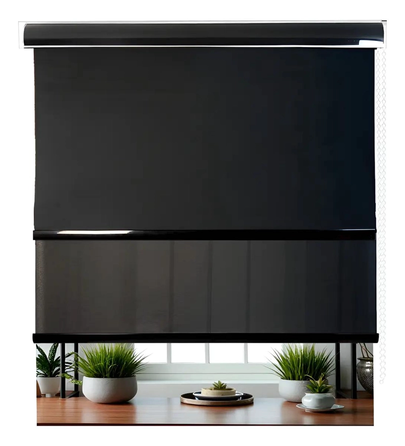 CORTINA ROLLER BLACKOUT DOBLE VISILLO 100X200 PARA VENTANAS - 1