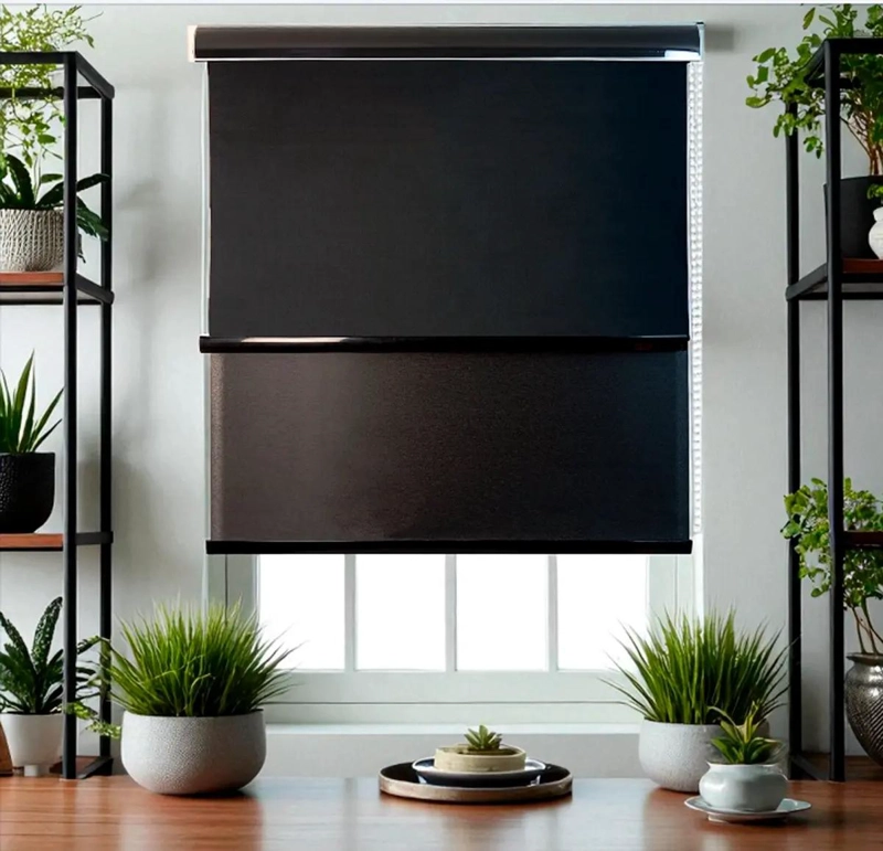 CORTINA ROLLER BLACKOUT DOBLE VISILLO 100X200 PARA VENTANAS - 4