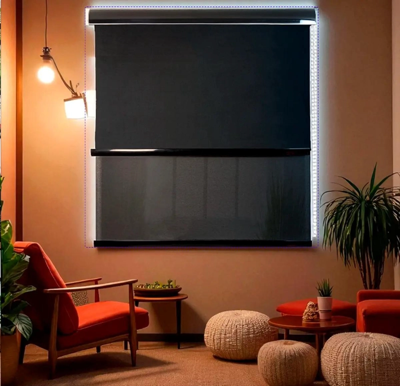 CORTINA ROLLER BLACKOUT DOBLE VISILLO 100X200 PARA VENTANAS - 5