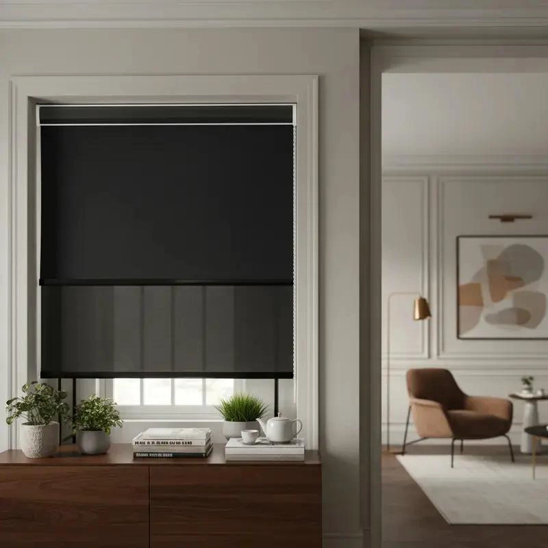 CORTINA ROLLER BLACKOUT DOBLE VISILLO 100X200 PARA VENTANAS - 7