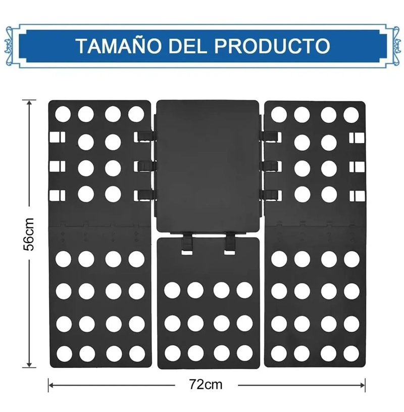 ORGANIZADOR PLEGABLE PARA ROPA EN COLOR NEGRO - 3