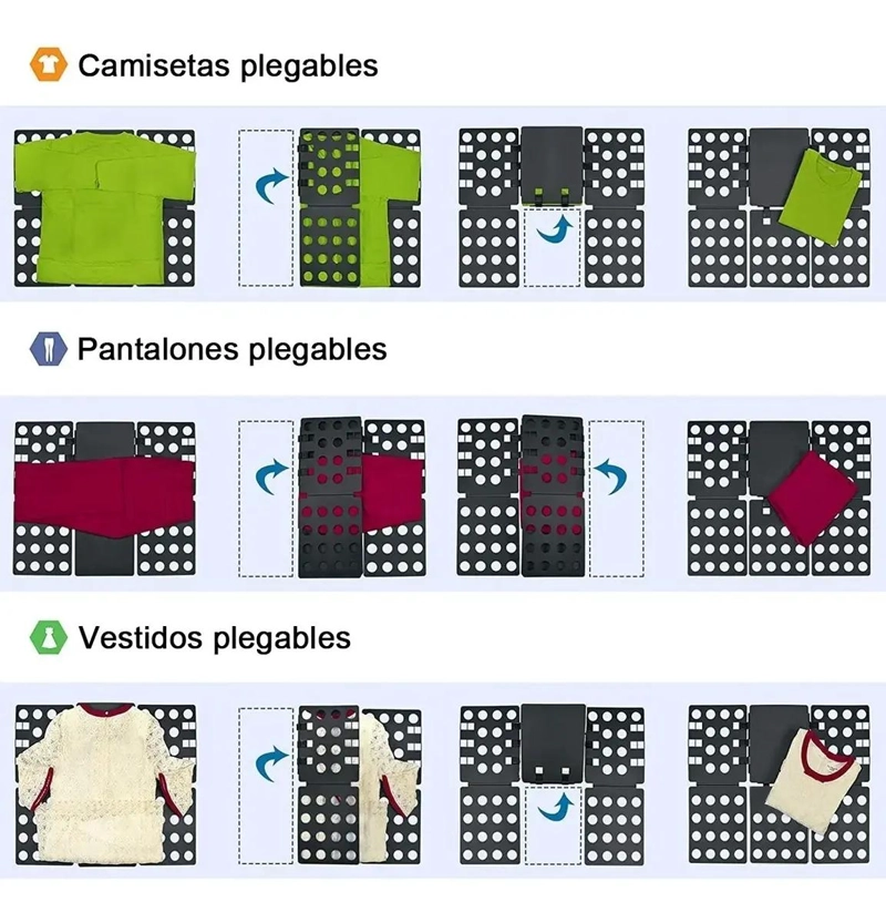 ORGANIZADOR PLEGABLE PARA ROPA EN COLOR NEGRO - 8