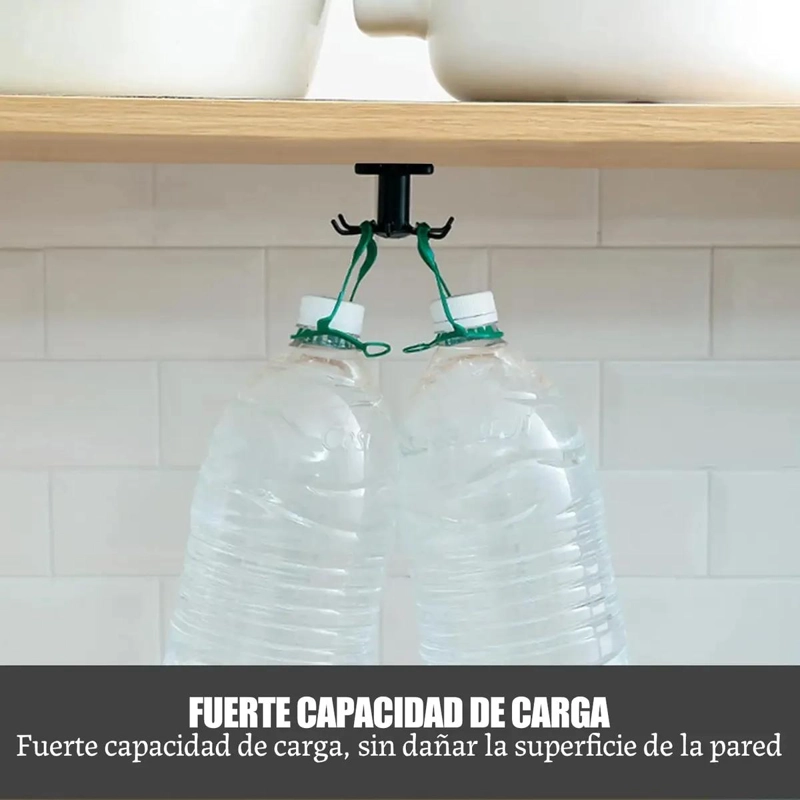 GANCHOS GIRATORIOS PARA UTENSILIOS DE COCINA CON 6 SOPORTES - 5
