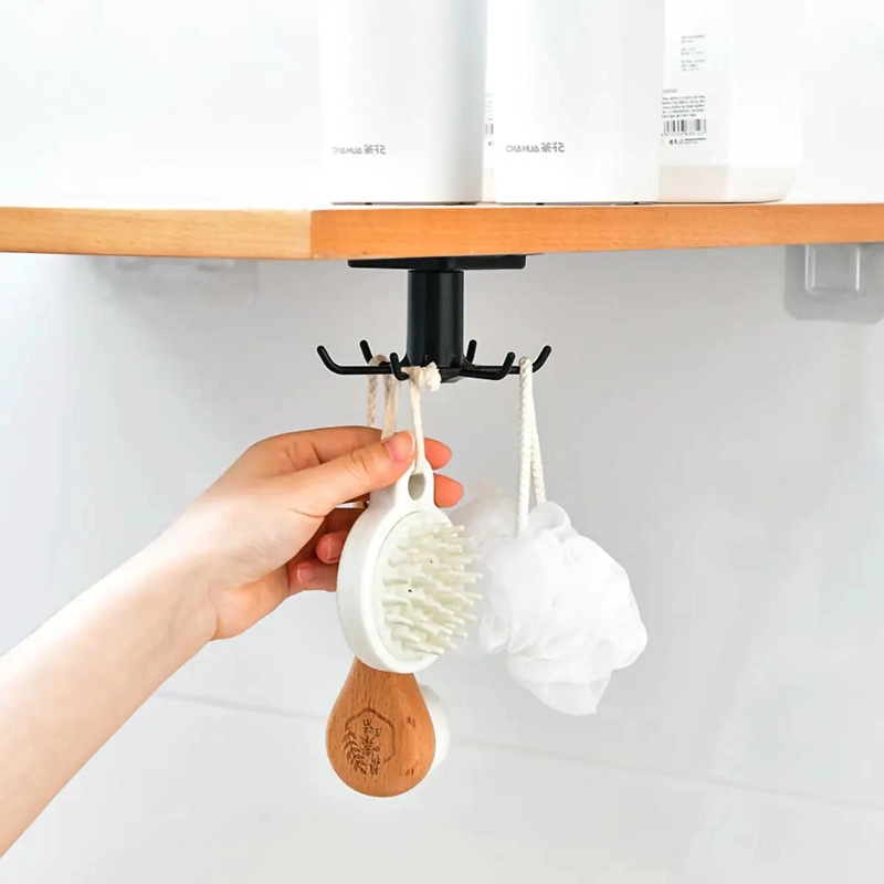 GANCHOS GIRATORIOS PARA UTENSILIOS DE COCINA CON 6 SOPORTES - 7