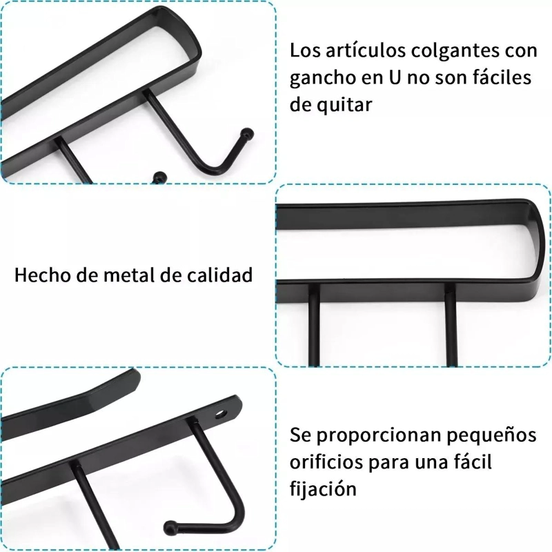 SOPORTE COLGADOR PARA TAZAS Y UTENSILIOS DE COCINA - 5