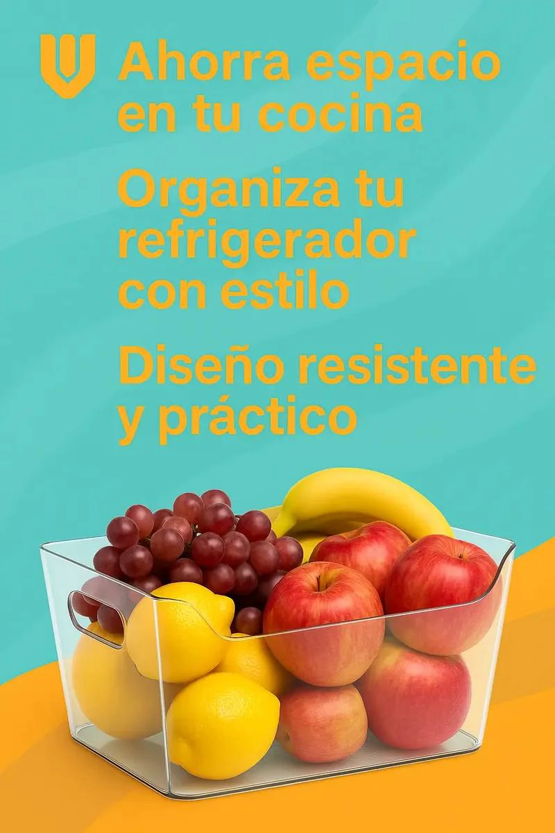 ORGANIZADOR DE REFRIGERADOR ACRILICO PARA COCINA - 6