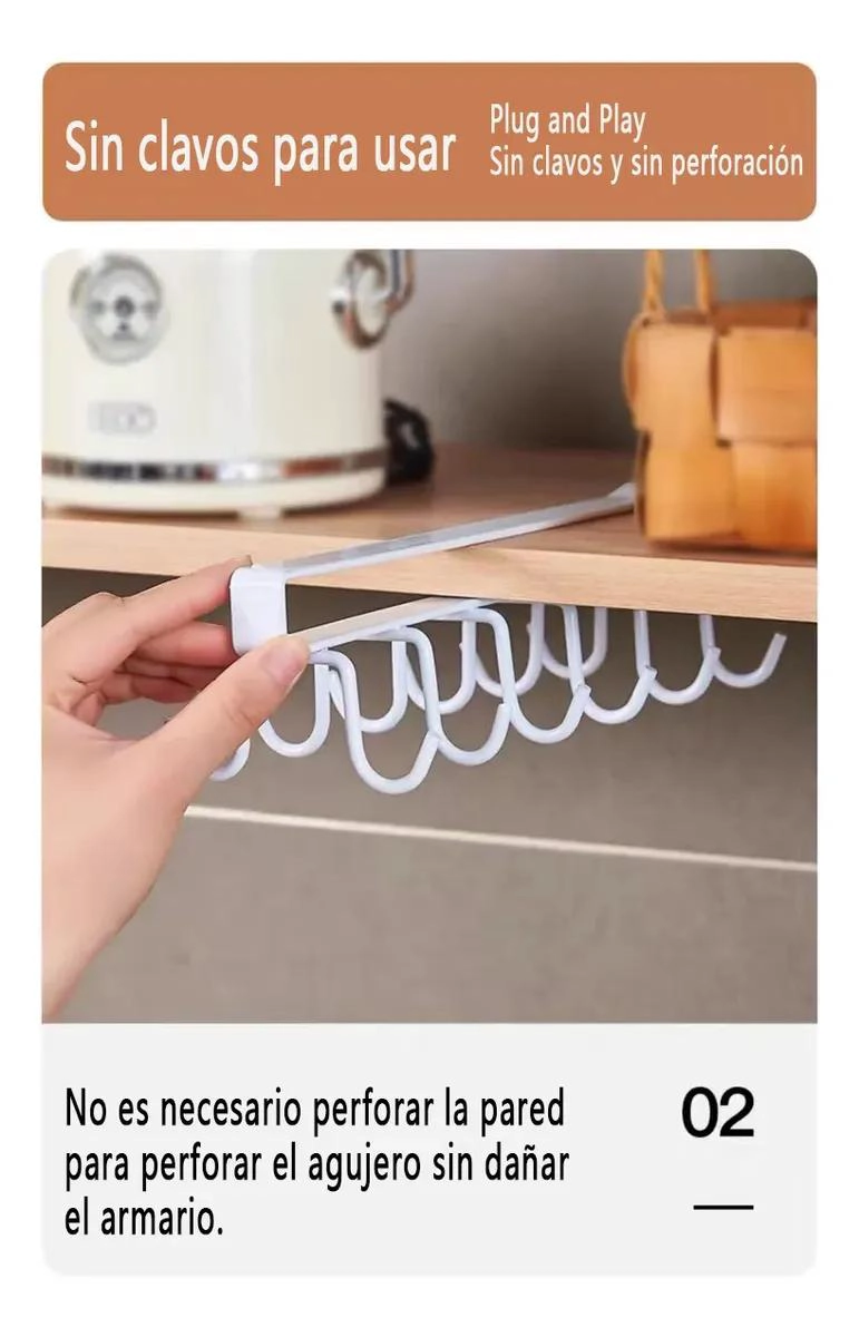 GANCHOS COLGANTES PARA UTENSILIOS DE COCINA EN HIERRO - 3