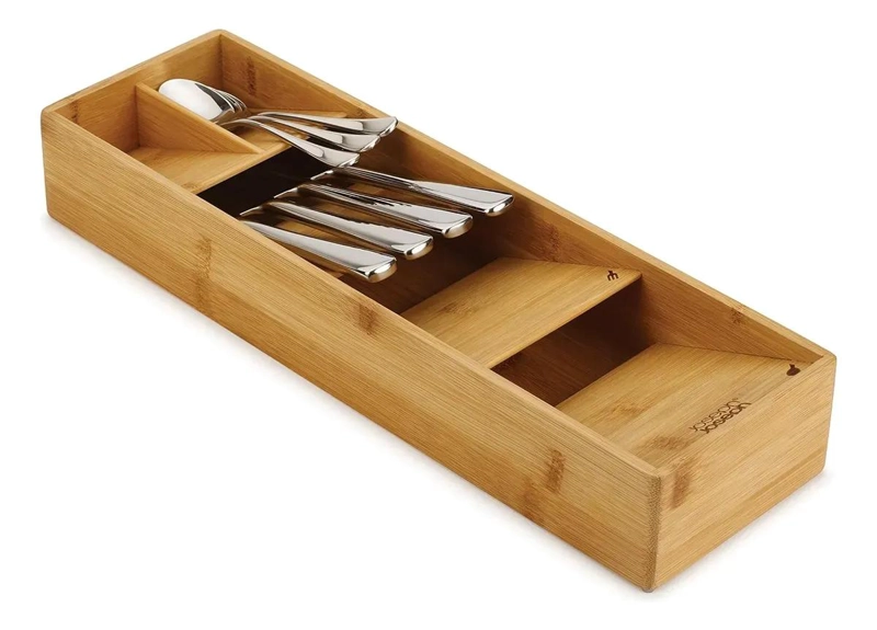 ORGANIZADOR DE CUBIERTOS DE BAMBU CON 5 COMPARTIMENTOS - 1