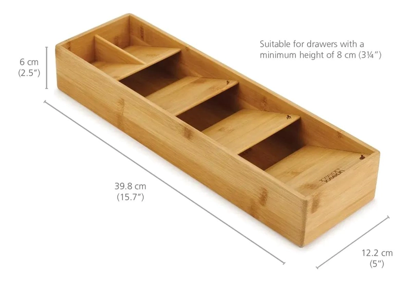 ORGANIZADOR DE CUBIERTOS DE BAMBU CON 5 COMPARTIMENTOS - 3