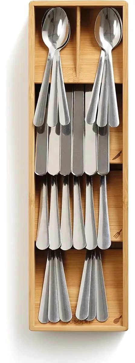ORGANIZADOR DE CUBIERTOS DE BAMBU CON 5 COMPARTIMENTOS - 4
