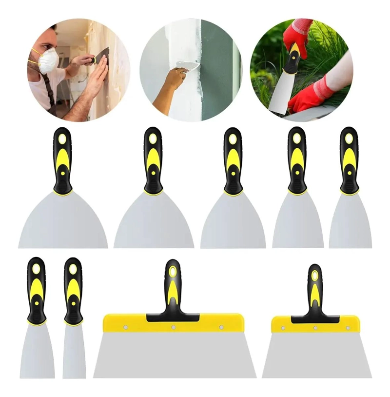 KIT DE 9 ESPATULAS FLEXIBLES PARA CONSTRUCCION - 1