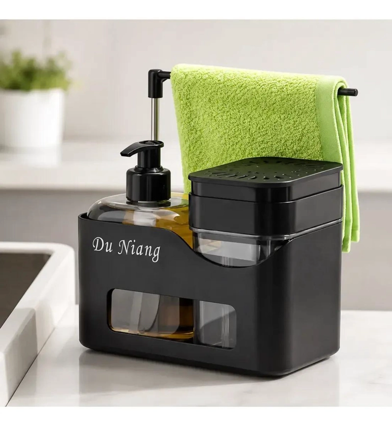 ORGANIZADOR DE COCINA CON DISPENSADOR Y PORTA ESPONJA - 4