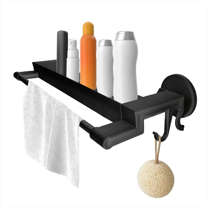 TOALLERO Y REPISA ORGANIZADOR DE BAÑO 2 EN 1 PARA ESPACIOS ELEGANTES - 7