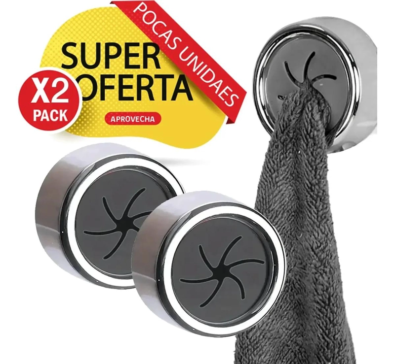COLGADOR DE PAÑOS DE COCINA Y TOALLAS, PACK DE 2 UNIDADES - 2