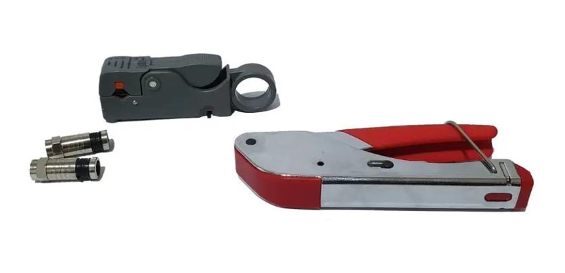 COMBO KIT ALICATE CRIMPEADORA Y PELA CABLE - 2