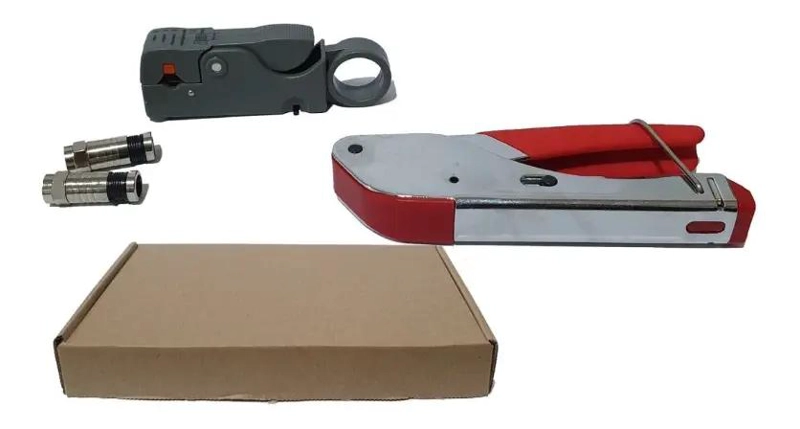 COMBO KIT ALICATE CRIMPEADORA Y PELA CABLE - 3