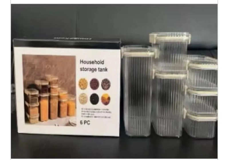 SET DE 6 CONTENEDORES HERME TICOS PARA ALIMENTOS - 2