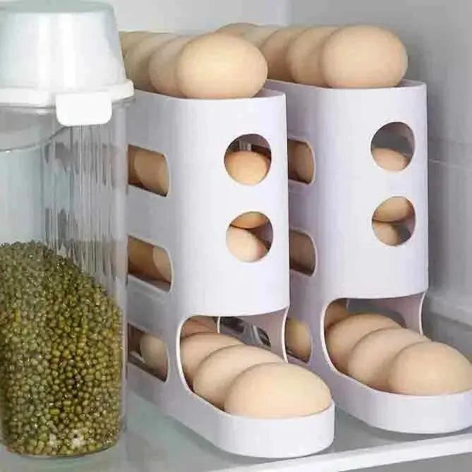 DISPENSADOR ORGANIZADOR DE HUEVOS DE CUATRO NIVELES - 5