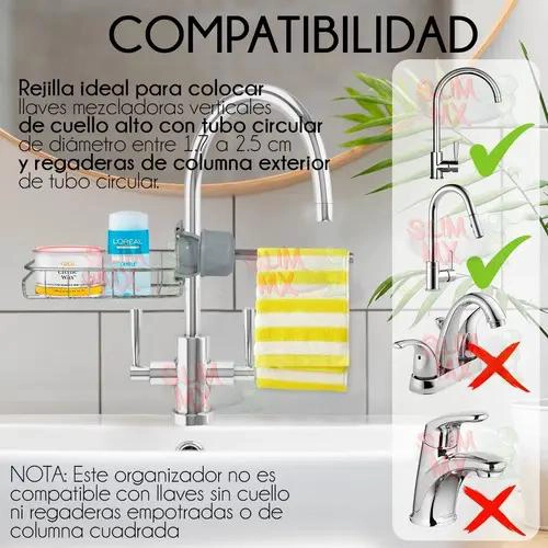 ORGANIZADOR DE FREGADERO ACERO INOXIDABLE PARA ESPONJAS Y JABON - 2
