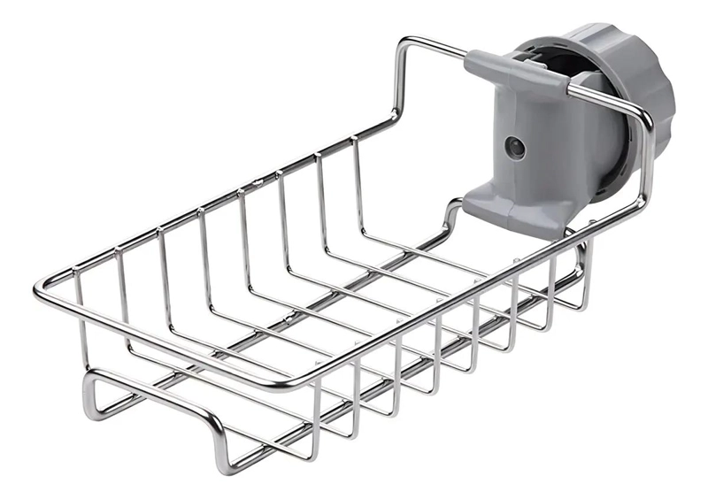ORGANIZADOR DE FREGADERO ACERO INOXIDABLE PARA ESPONJAS Y JABON - 7