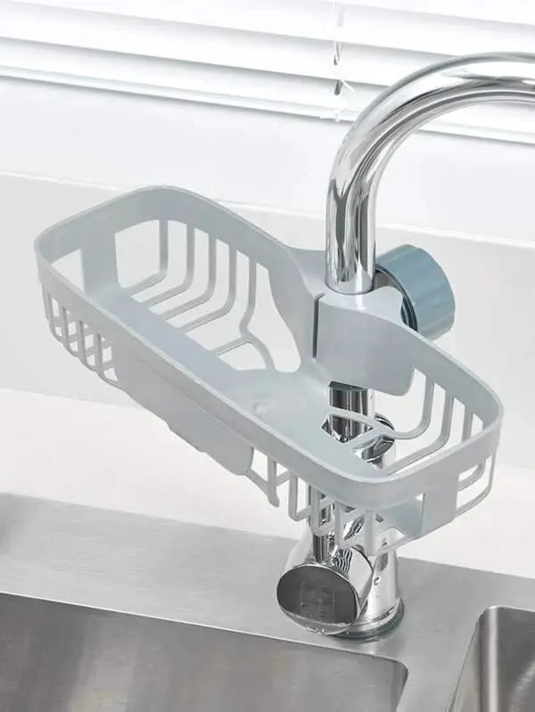 SOPORTE DE ESPONJA PARA GRIFO DE COCINA COMPACTO Y FUNCIONAL - 5