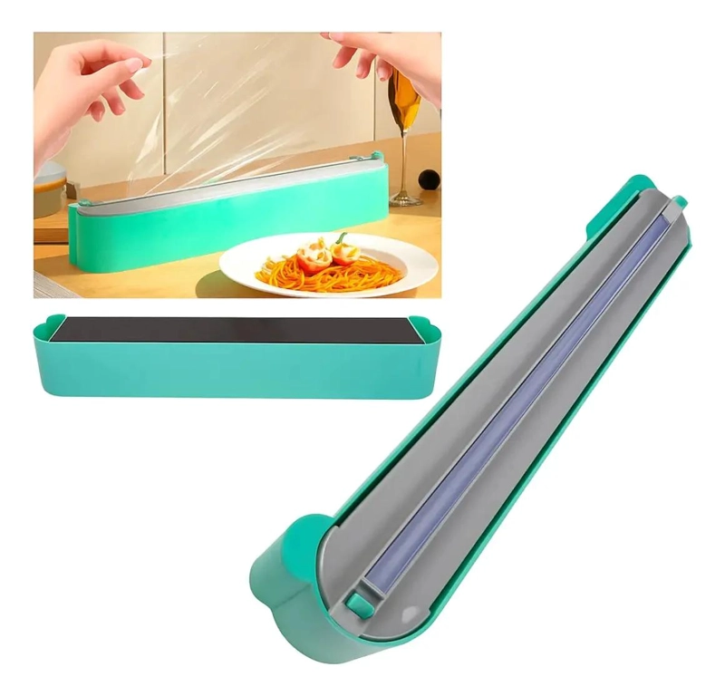 DISPENSADOR MAGNE TICO PARA FILM DE COCINA CON CORTADOR - 1