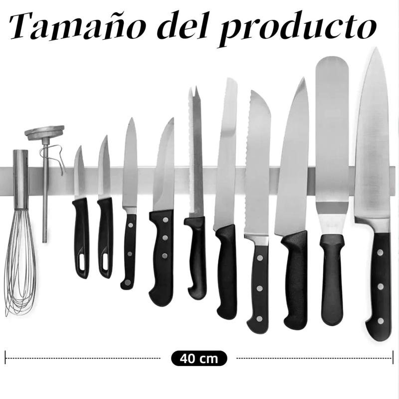 SOPORTE MAGNE TICO DE ACERO INOXIDABLE PARA CUCHILLOS DE 40 CM - 1