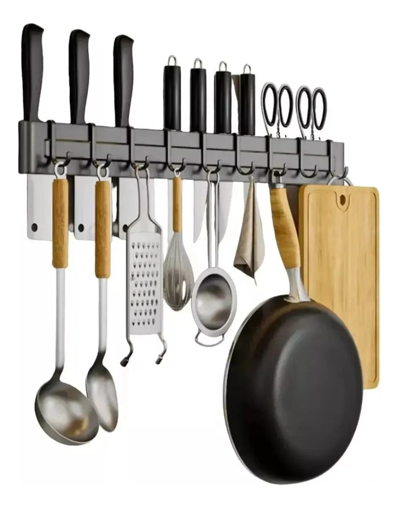 BARRA DE METAL DE 50CM PARA ORGANIZAR CUCHILLOS - 2