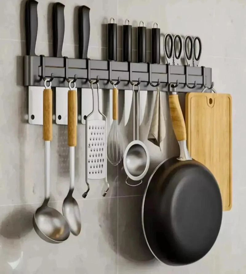 BARRA DE METAL DE 50CM PARA ORGANIZAR CUCHILLOS - 4