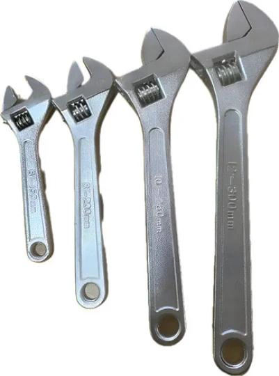SET DE LLAVES FRANCESAS AJUSTABLES CROMADAS - 1