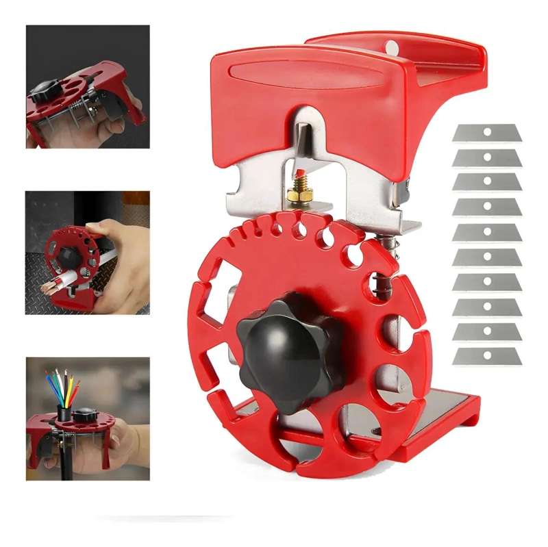PELACABLES MULTIFUNCIONAL MANUAL ROJO 402G - 1