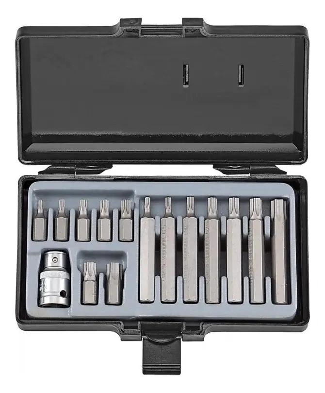JUEGO DE PUNTAS TORX 15 PIEZAS T20 A T55 - 1