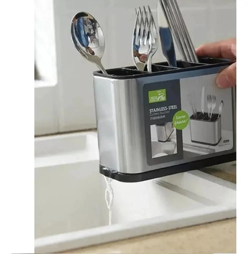 ORGANIZADOR ESCURRIDOR DE CUBIERTOS Y UTENSILIOS DE COCINA - 4
