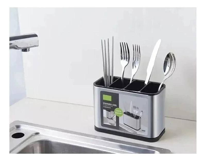 ORGANIZADOR ESCURRIDOR DE CUBIERTOS Y UTENSILIOS DE COCINA - 5