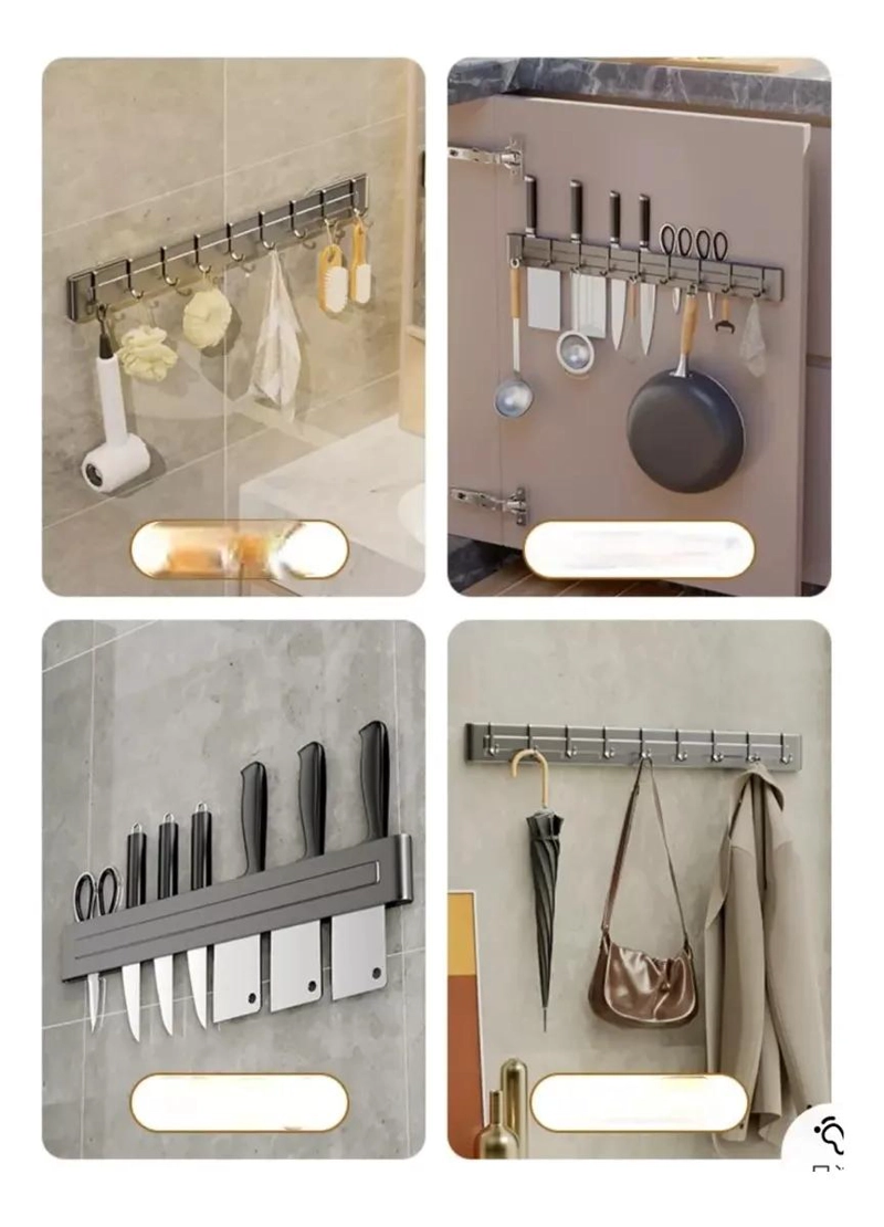 BARRA DE METAL DE 50CM PARA ORGANIZAR CUCHILLOS - 4