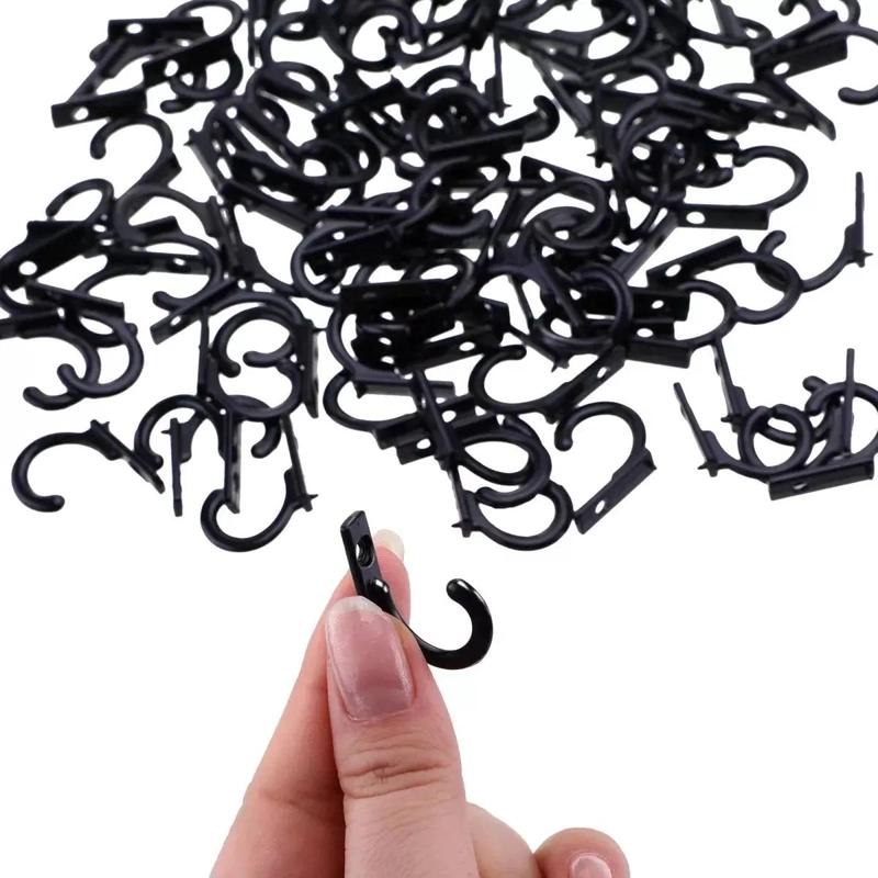 PAQUETE DE 50 GANCHOS DE PARED METALICOS PARA ORGANIZACION - 6