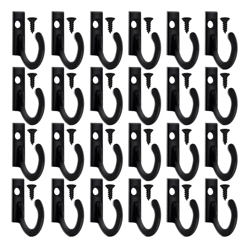 PAQUETE DE 50 GANCHOS DE PARED METALICOS PARA ORGANIZACION - 9