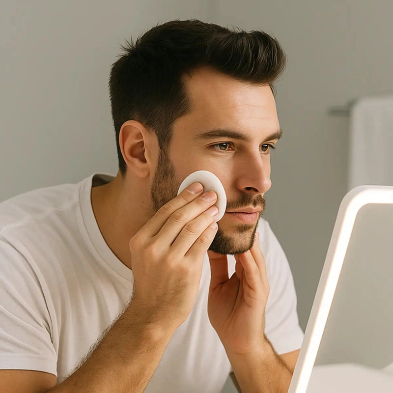 ESPEJO DE MAQUILLAJE LED PLEGABLE CON LUZ REGULABLE - 4