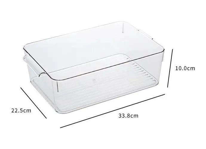 ORGANIZADOR GRANDE DE PLASTICO TRANSPARENTE PARA REFRIGERADOR - 2
