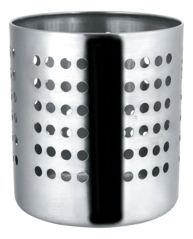 PORTA CUBIERTOS DE ACERO INOXIDABLE 13 CM ELEGANTE Y FUNCIONAL - 4