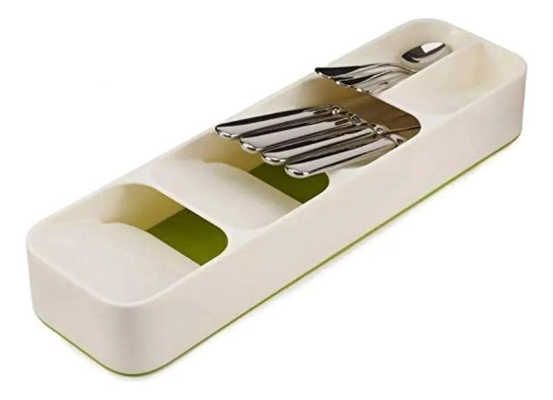 ORGANIZADOR DE CUBIERTOS PARA COCINA CON 5 COMPARTIMENTOS - 1