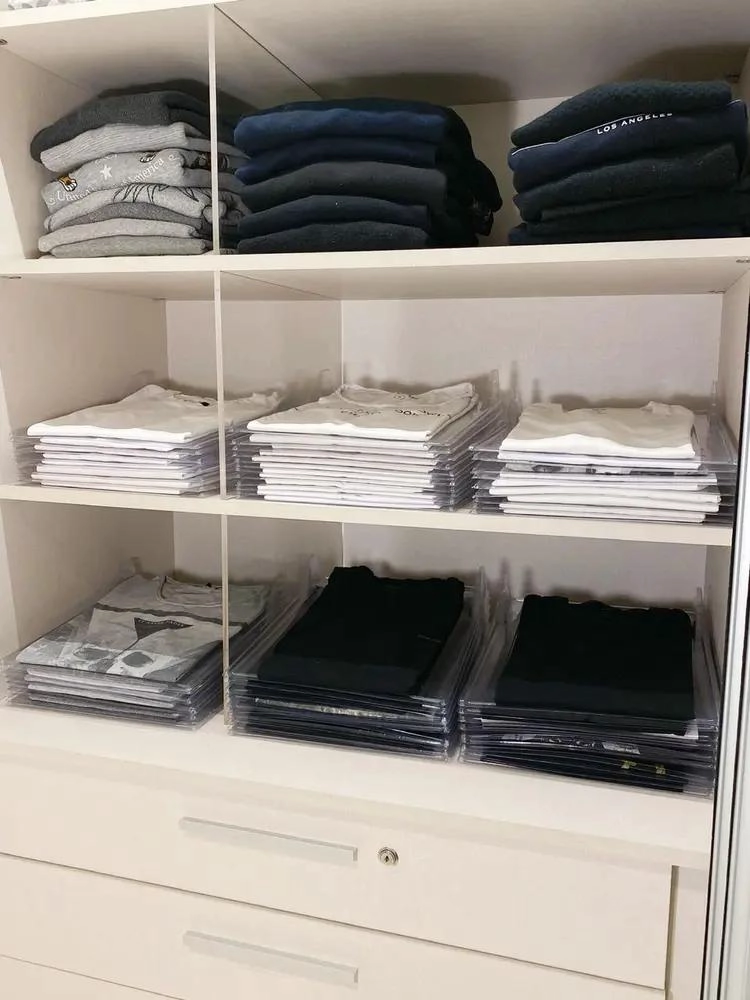 PACK DE 10 ORGANIZADORES APILABLES PARA ROPA - 2