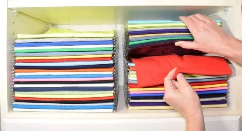 PACK DE 10 ORGANIZADORES APILABLES PARA ROPA - 3